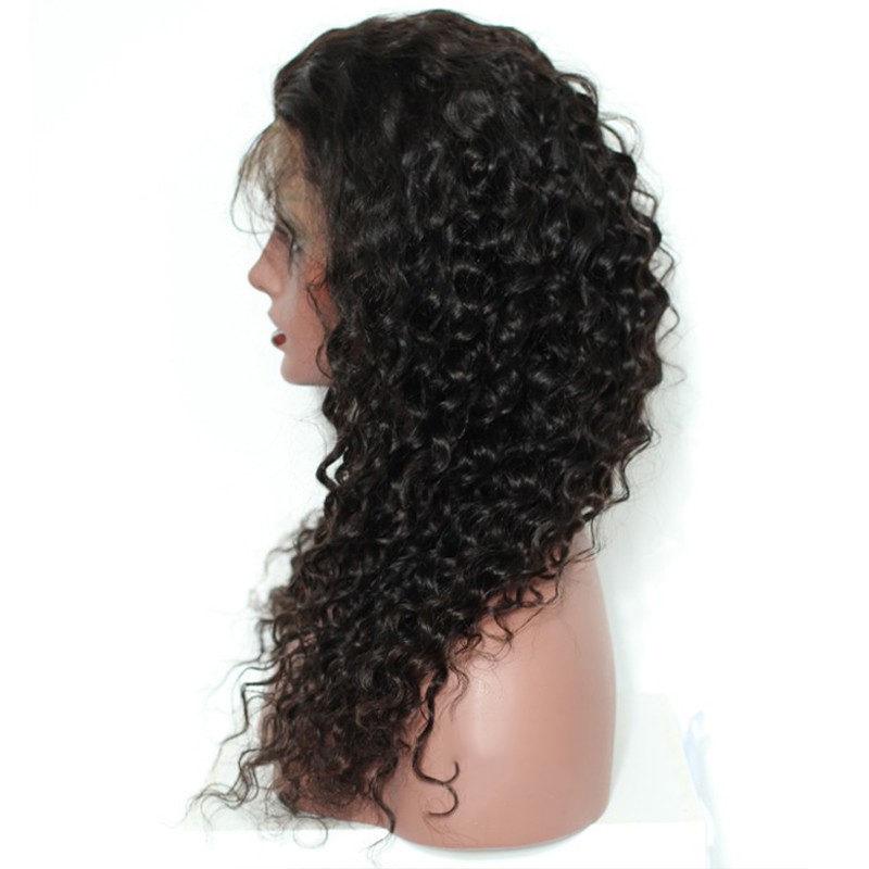 Lace Front Wigs With Baby Hair Loose Curly Lace Front Wig With Baby Hair Natural Color Human Hair With Natural Hair Line Bleached Knots - Image 2