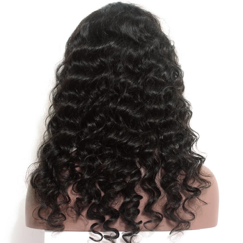 Lace Front Wigs Natural Color Loose Wave Brazilian Hair Bleached Knots With Natural Baby Hair Pre-Plucked - Image 4