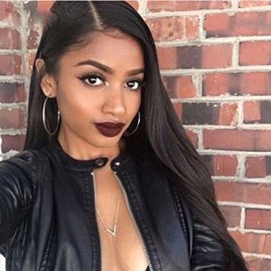 U Part Wigs Remy Hair 130% Density Wig Silky Straight Wig Brazilian Hair For Black Women