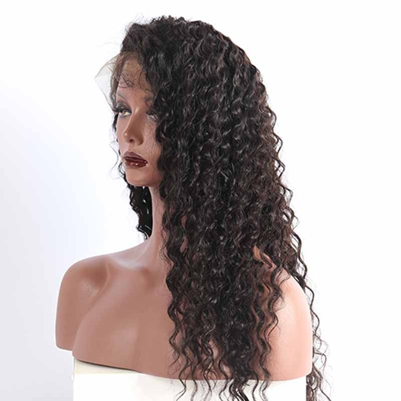 Silk Top Full Lace Wigs Glueless Full Silk Base Wigs Deep Wave Human Hair Wigs 150% Density Wigs No Tangle Pre-Plucked Natural Hair Line - Image 2