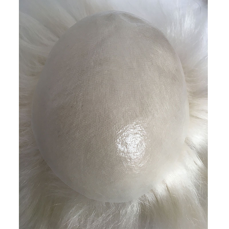 Toupee for Man Ultra Thin Skin PU Men's Hairpiece European Virgin Human Hair Replacement System Pieces 10x8inch #4 Light Brown Color - Image 28