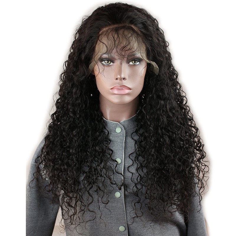 Full Lace Wigs Jerry Curly 10A Unprocessed Brazilian Remy Human Hair Glueless Full Lace Wig Free Part Natural Hairline for Black Women Natural - Image 4
