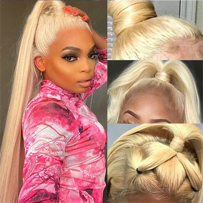613 Blonde 13X6 Hd Lace Front Human Hair Wigs Pre Plucked Straight Human Hair Beauty Supply - Image 6