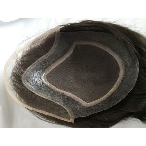 Men's Toupee 10x8 Human Hair 7# Brown Mens Toupee Thin Skin Around with Mono Lace with PU - Image 28