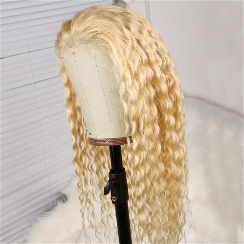 Fashion Peruvian Hair 613 Blonde Lace Front Deep Wave Wig - Image 3