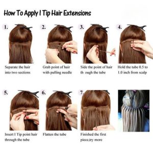 Brazilian Silk Straight I Tip Microlinks Hair Extensions Human Hair For Black Women I Tip Virgin Hair Extensions Pwigs - Image 3