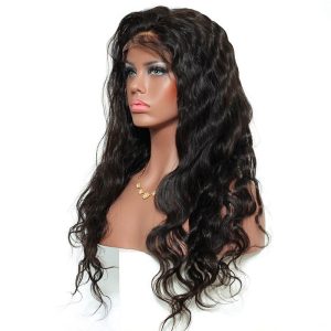 Alternative view of Nice Hair Body Wave Hair 360 Lace Wigs Brazilian Human Hair Wigs 200% Density Bleached Knots Baby Hair Around Pre-Plucked