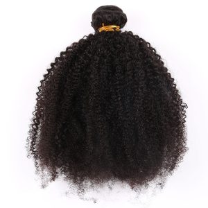 3 Bundles Mongolian Afro Kinky Curly Weave Human Hair Extensions Honey Products Non Remy Natural Color Hair Weaving Bundles 3Pcs/Lot - Image 3