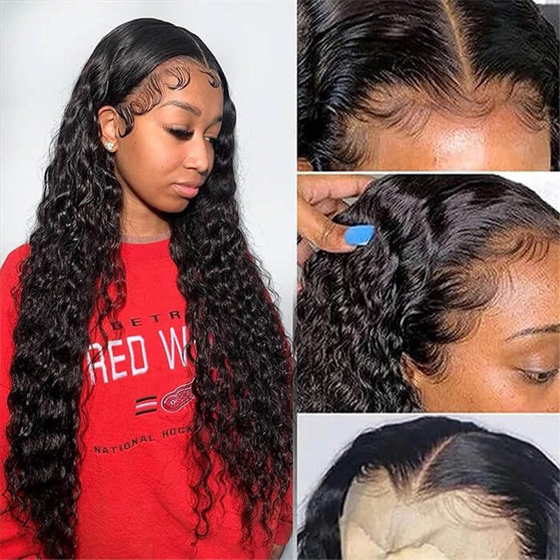 Skin Melt Hd Lace Wigs 13*6 Lace Frontal Wigs Glueless Human Hair Wigs 30 Inch For Sale - Image 9