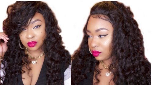 Brazilian Wigs 180% Density Loose Wave Lace Front Ponytail Wigs Pre-Plucked Natural Hair Line - Image 5