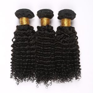 Alternative view of Mongolian Kinky Curly Remy Hair With Frontal Closure 13x4 Lace Frontal