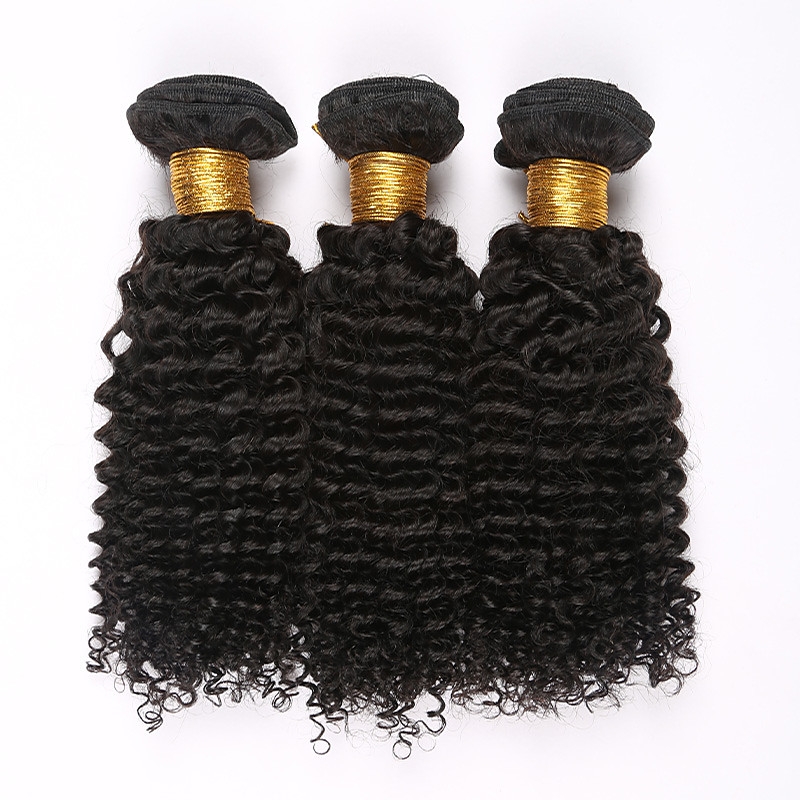 Mongolian Kinky Curly Remy Hair With Frontal Closure 13x4 Lace Frontal - Image 2