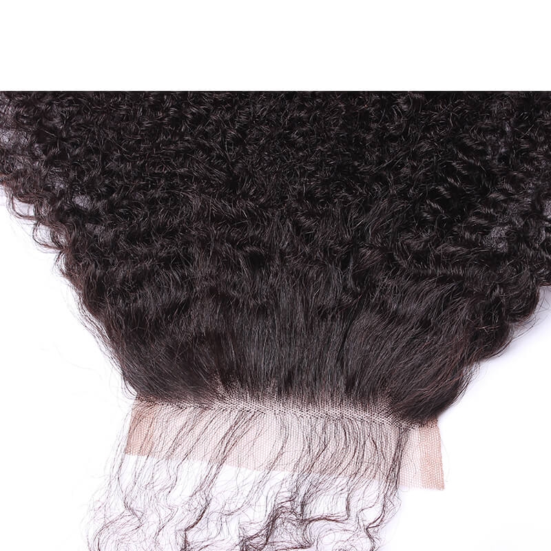 5x5 Transparent HD Swiss Thinner lace Kinky Straight Natural Color Brazilian Human Hair Lace Top Closures Bleached Knots - Image 4