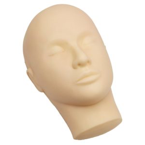 Mannequin Face Head for Practicing Eyelash Extensions Applying False Lash Strip Face Painting (1 pc Mannequin Head) - Image 3