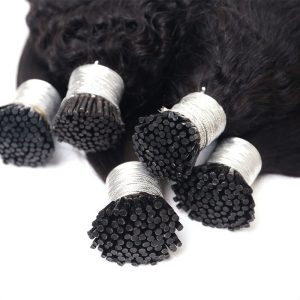 Cambodian Soft Kinky Curly I Tip I Tip Kinky Curly Raw 3B Kinky Curly I Tip - Image 4