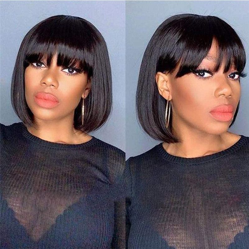 Short Bob Wig 8-14inch Brazilian 13x4 Lace Front Human Hair Wigs Pre Plucked 150% Density Bob Wigs For Black Women - Image 4