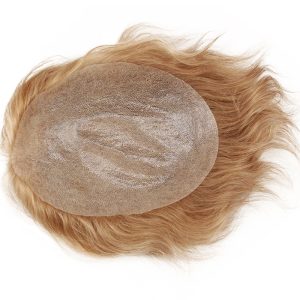 Men's Toupee Human Hair Thin Skin Hairpiece Hair Replacement System Monofilament Net Base for Men (#21) - Image 6