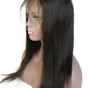 Alternative view of Brazilian Human Hair Straight Style 150% Density 13x6 Lace Wigs Natural Color