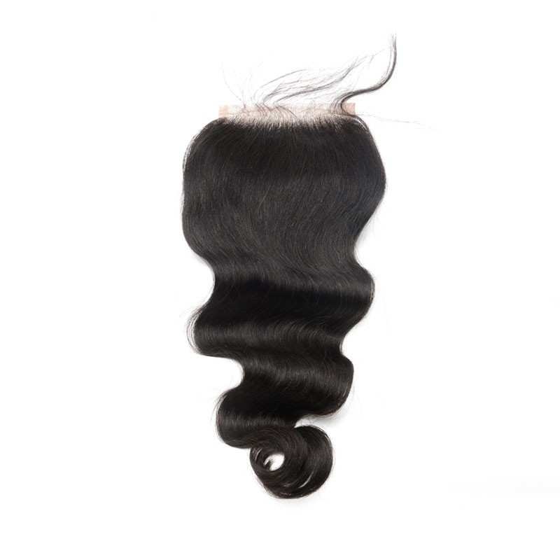 4x4 HD Transparent Lace Closure Body Wave Cambodian Virgin Human Hair Middle Part Lace Closure 4x4 inchs Natural Color - Image 3