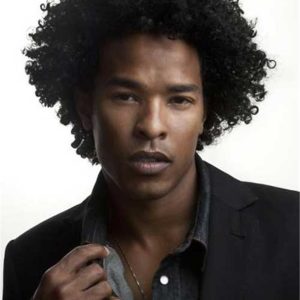 Afro Kinky Curly Short Wig Brazilian Remy Human Hair 130% Density Short Wig Toupee Hairpiece for Men (Black)