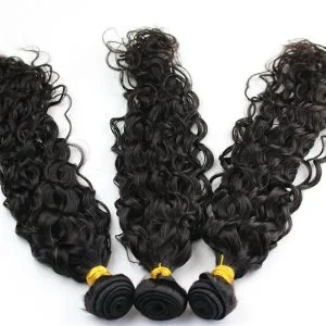 Alternative view of Brazilian Hair Weave Unprocessed Hair Deep Curly Black Hair