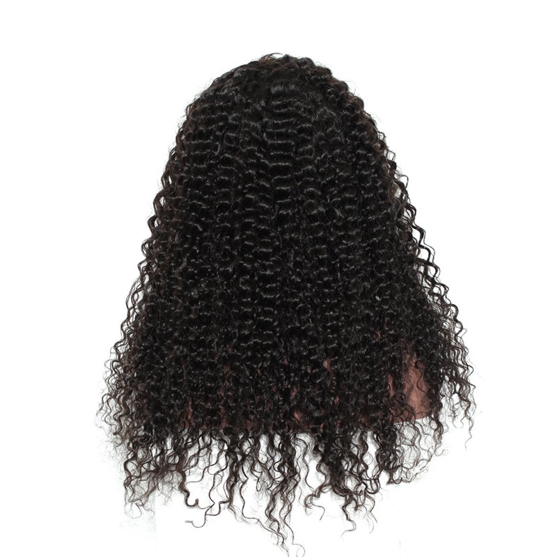 300% High Density Lace Front Wigs Deep Curly Brazilian Lace Front Human Hair Wig for Black Women Natural Color - Image 4